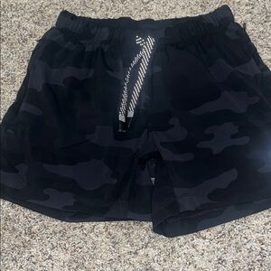 Fabletics Black Camouflage Shorts